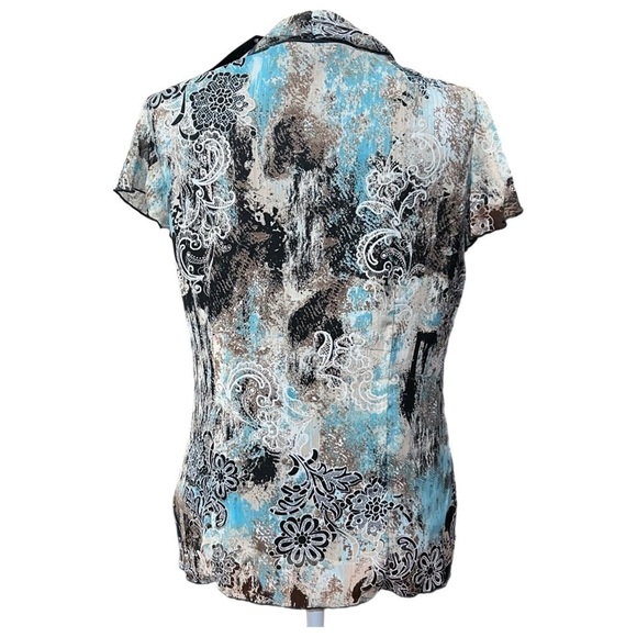 NWT - Sara Michelle - Paisley and Floral Blouse - Size Medium - Picture 5 of 8